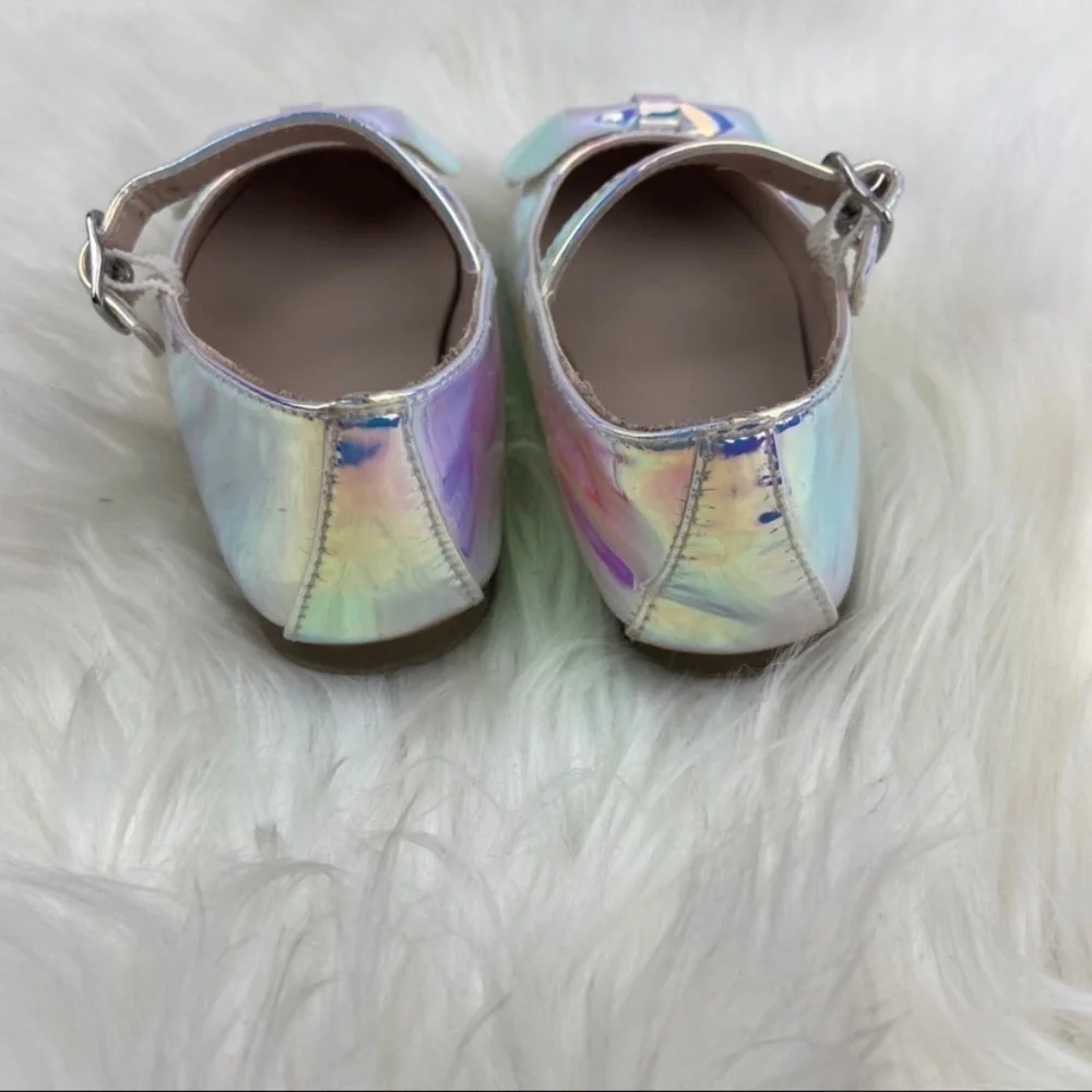 CHILDREN PLACE SILVER FLATS SHOES SIZE 6 TODDLER